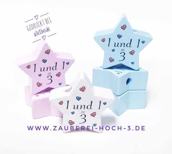 Motivstern 1 und 1 = 3