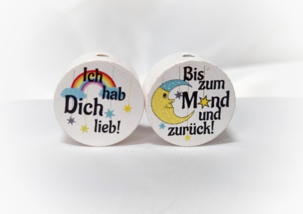 Wendescheibe Ich hab Dich lieb! (Bis zum Mond und zurück!) alt