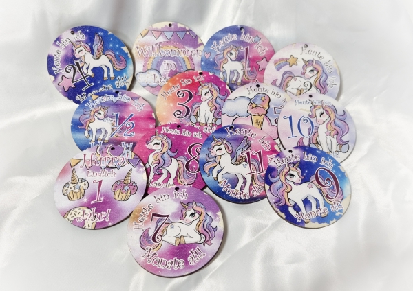 Meilensteinkarten Einhorn