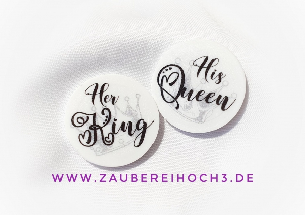 1 x 10 Chip Her King oder His Queen