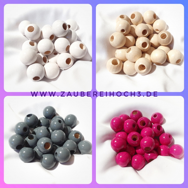 12mm Perlen mit Sicherheitsbohrung