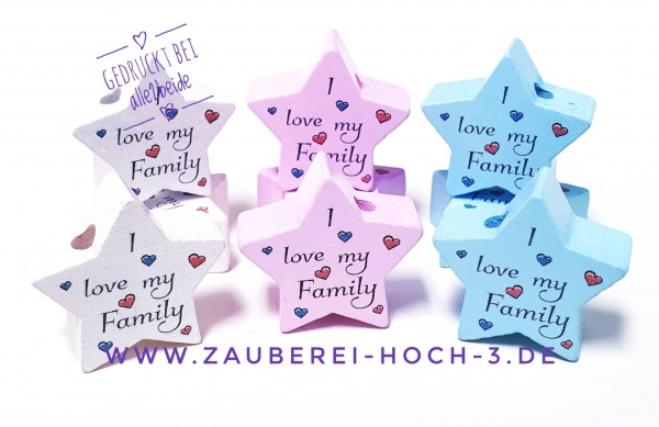Motivstern I love my family