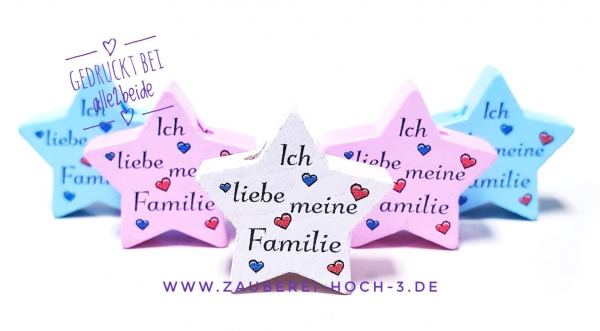 Motivstern Ich liebe meine Familie