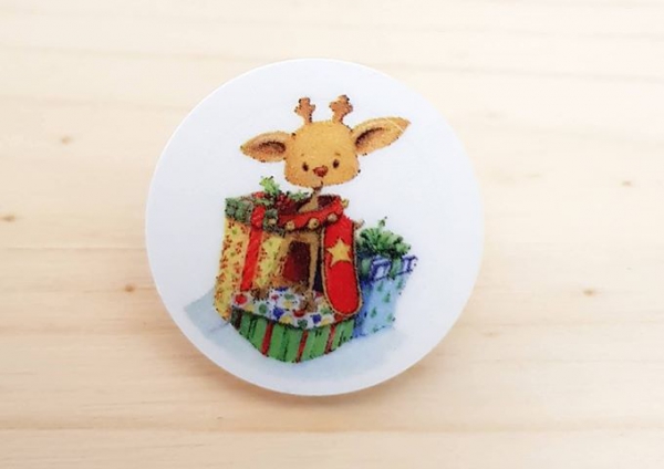 10x1 Chip Rentier im Geschenk Weihnachten