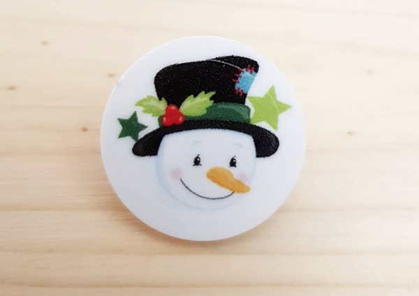 10x1 Chip Schneemann Weihnachten