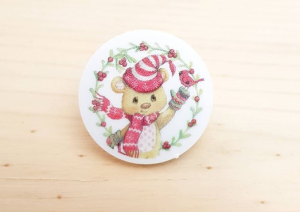 10x1 Chip Teddy Weihnachten