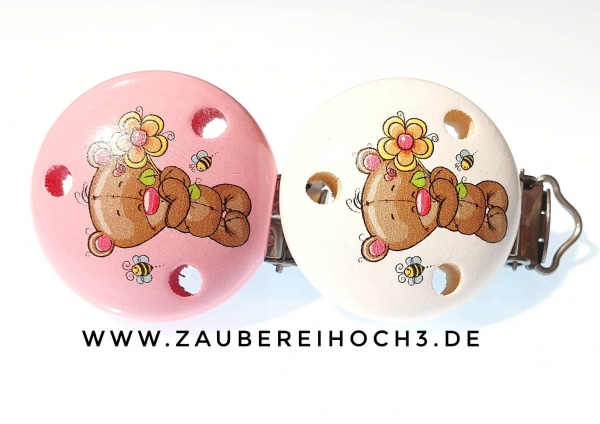 Motivclip Blumenbärchen Mädchen