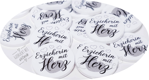 10x1 Chip Erzieherin mit Herz