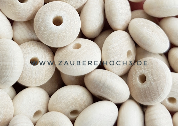 Naturholz Linsen 14mm
