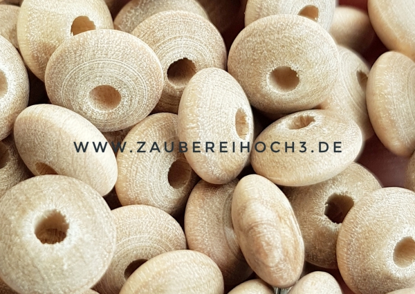 Naturholz Linsen 10mm