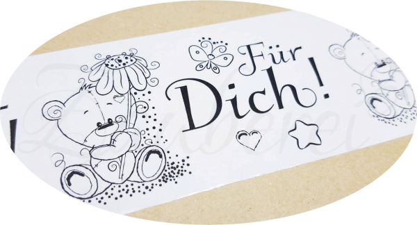 Paketklebeband Teddy "Für Dich!"