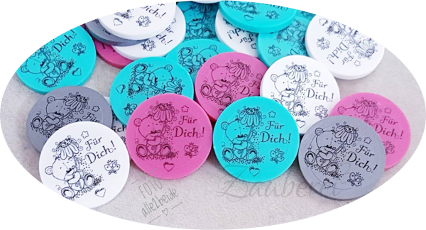 10x1 Chip Teddy "Für Dich!"