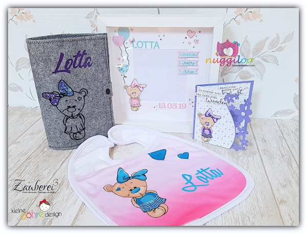 Print & Cut Datei Teddy Mädchen