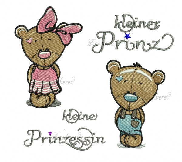 Stickdateien Teddy Mädchen (10x10cm)